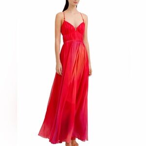 French Connection Lava Red Maxi Dress - Size 8 (NWT)